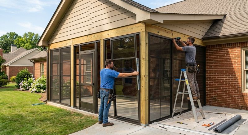 Enclosed Porch Installation in Dallas, TX